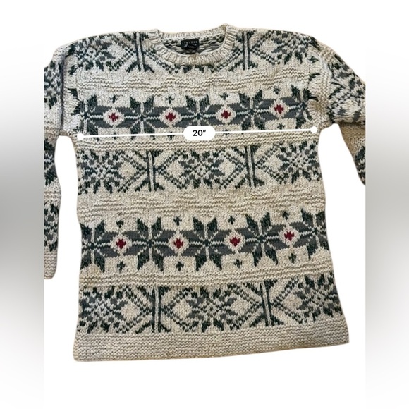 The Limited Cream and Black Patterned Sweater - Picture 6 of 7